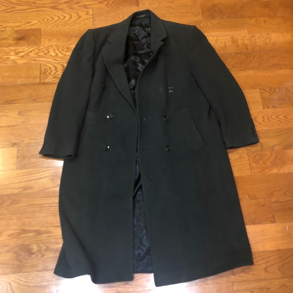 Cashmere Blend Italian Forest Green Trench Coach